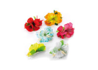 Hawaii Hibiscusblüten Haarspange weiß