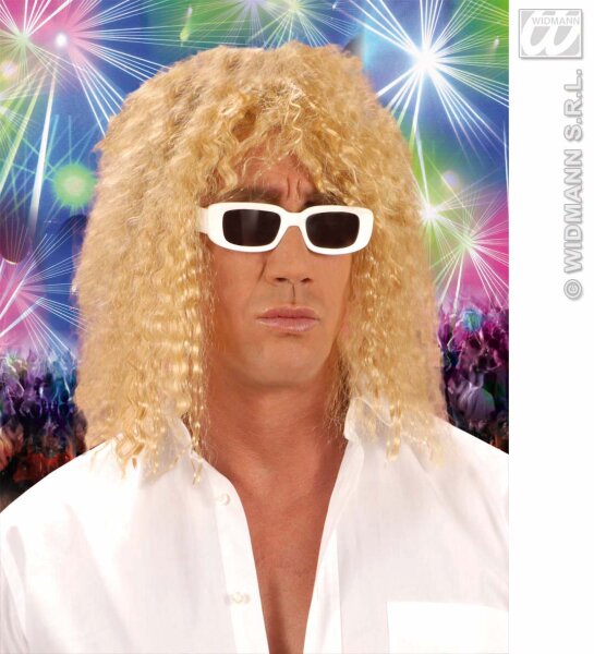 Blonde Sänger Perücke