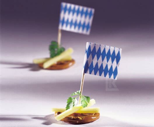 50 Oktoberfest Flaggenpicker Bayrische Raute