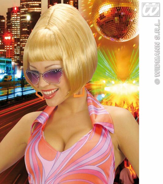 70er Jahre Party Girl Perücke in blond