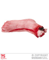 Halloween Deko abgeschnittener menschlicher Fuss