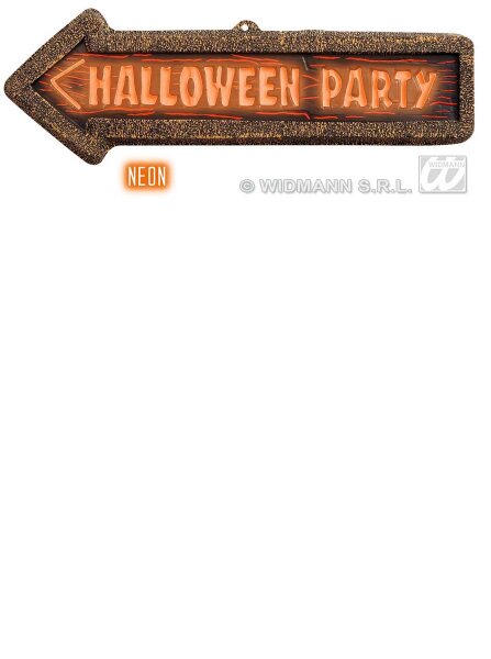 Halloween Party Neon Schild