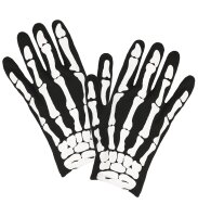 Halloween Skelett Handschuhe für Kinder