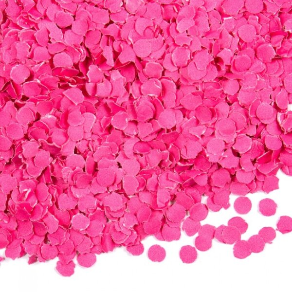 Party Konfetti pink im 100 Gramm Beutel