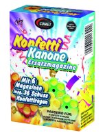 Party Konfettipistolen Nachfüll Munition 36 Schuss