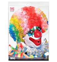 Afro Clown Perücke bunt