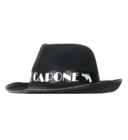 Al Capone Gangster Hut in schwarz