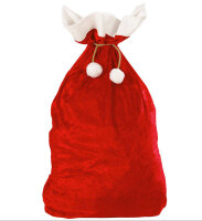 Weihnachtsmann Sack aus Samt Velvet & Plüsch