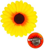 Ansteck Sonnenblume für die Schlagerparty