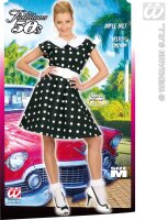 50er Jahre Kleid mit Petticoat in schwarz
