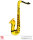 Aufblasbares Saxophone Originalgrösse 55 cm
