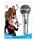 Aufblasbares Mikrophon oder Mikro 30 cm