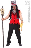 Herren Kostüm Voodoo Priester Mönch