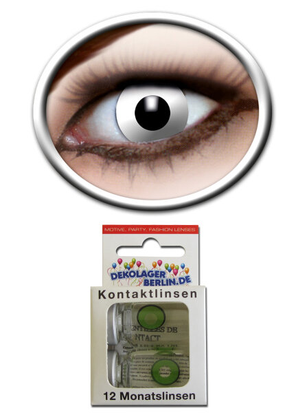 Farbige Kontaktlinsen white zombie