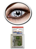 Farbige Kontaktlinsen weisser Leopard oder Tiger...