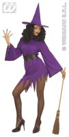 Hexenkostüm in lila violett Hexe Halloween Kostüm