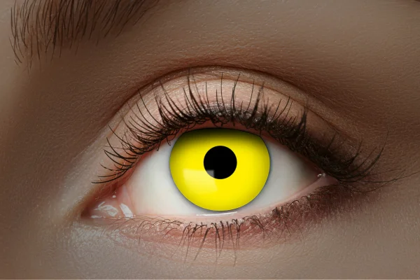 Farbige UV Kontaktlinsen gelb glow yellow