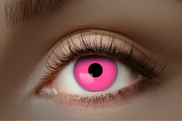 Farbige UV Kontaktlinsen pink glow