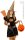 Halloween Betteltasche oder Handtasche als lachender Kürbis