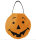 Halloween Betteltasche oder Handtasche als lachender Kürbis