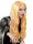 Perücke lang mit Scheitel in blond