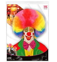 Riesen Afro Clown-Perücke bunt