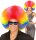 Riesen Afro Clown-Perücke bunt
