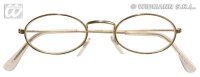 Brille mit goldenem Gestell oval 20 er Jahre oder...