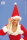 Brille mit goldenem Gestell oval 20 er Jahre oder Weihnachtsmann