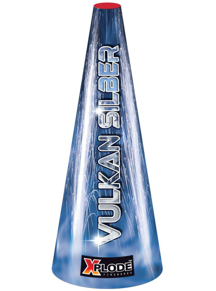 Silvester Feuerwerk Xplode Vulkan der Extragrösse silber