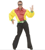 70 er Jahre Schlager Hemd mit Pailetten
