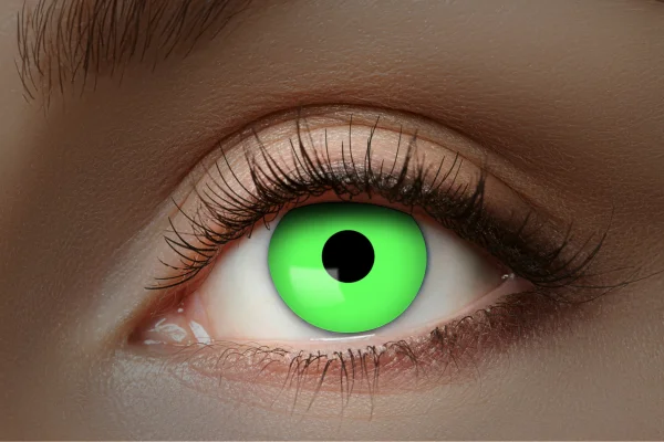 Farbige UV Kontaktlinsen grün glow green