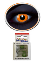 Farbige UV Kontaktlinsen flash glow orange...