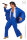 Elvis Kostüm blau mit diamantfarbenen Juwelen