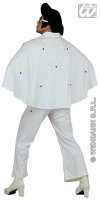 Elvis Kostüm weiss mit goldenen Juwelen