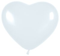 Deko Luftballons Herz weiss Herzballons weisse Herzluftballons