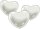 Luftballons Herz weiss Herzballons weisse Herzluftballons