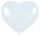 Luftballons Herz weiss Herzballons weisse Herzluftballons