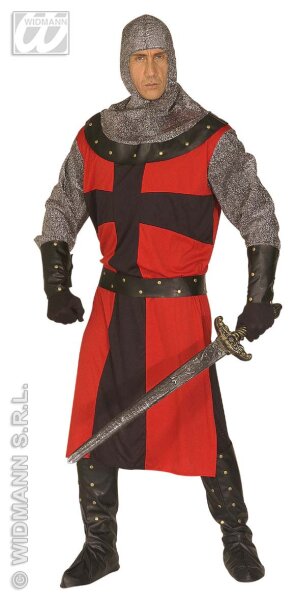 Herren Ritter Kostüm der dunklen Epoche Kreuzritter