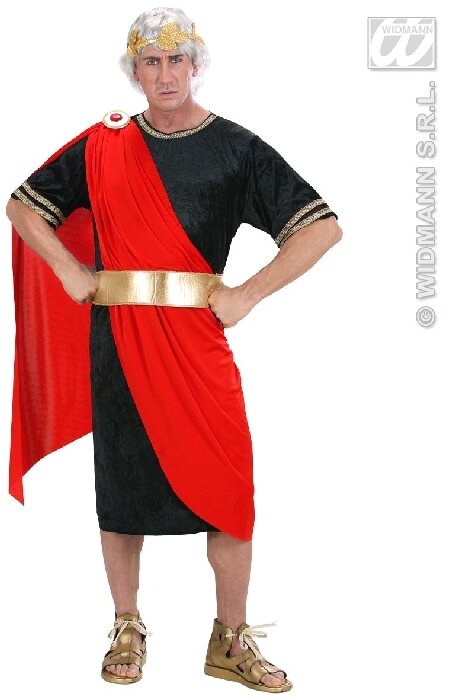 FIESTAS GUIRCA Herren-Kostüm César – Römer Toga-Kostüm, 100% Polyester, Für Mottoparty & Karneval
