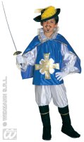 Kostüm Musketier in blau für Kinder und...
