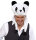 Mütze oder Maske als Panda mit Tierkopf
