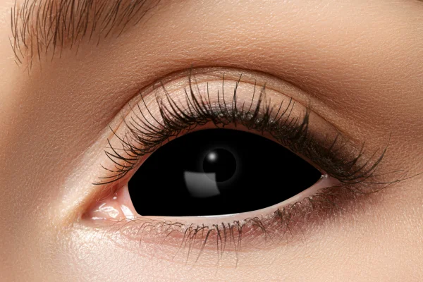 Sclera Kontaktlinsen black schwarz 22mm
