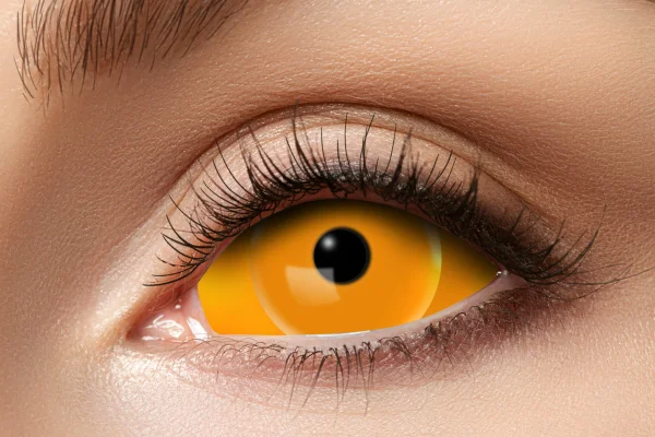 Sclera Kontaktlinsen orange eye von eyecatcher 22mm