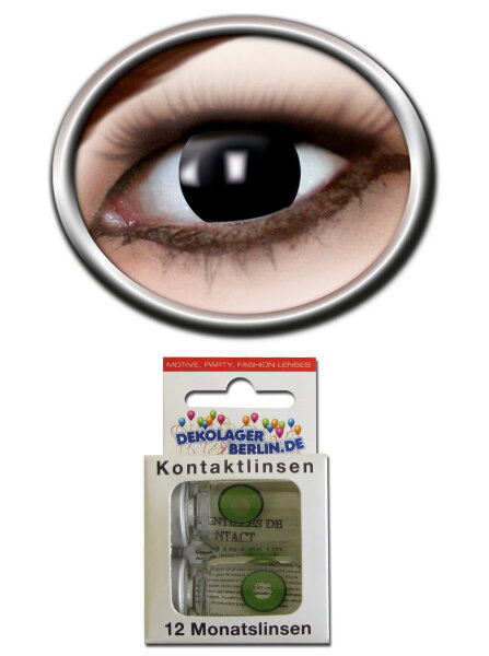 Farbige Kontaktlinsen schwarze hexe Größe: 3 Monatslinsen ohne Stärke