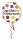 Folienballon Herzlichen Glückwunsch 45cm Konfetti