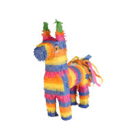Pinata Esel bunt als Schlagpinata zur Geburtstagsparty