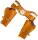 Doppelter Cowboy Pistolenhalter braun