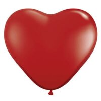 Deko Luftballons Herz rot, Ø 42 cm