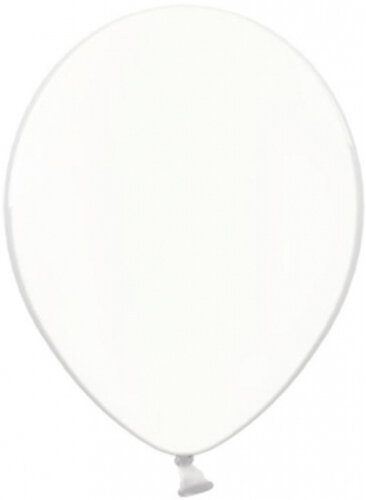 Deko Luftballons Ballons Kristall weiss glänzend durchsichtig bzw. klar 30 cm 12"